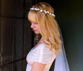Wedding flower headband 